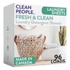 The Clean People Laundry Detergent Sheets - Laundry Soap -