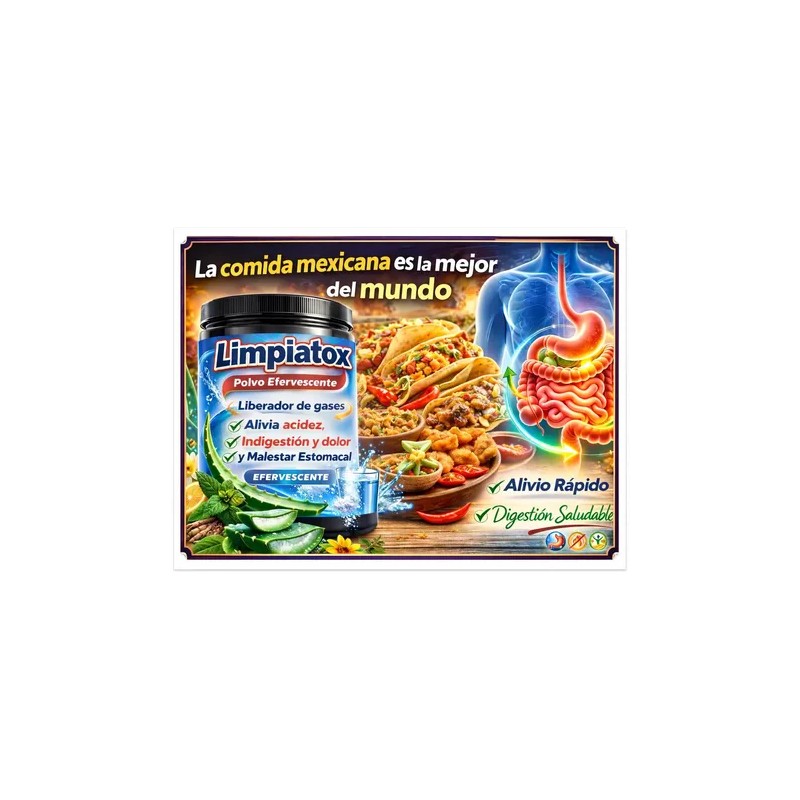 Limpiatox Antigas Polvo Efervescente Con Sábila 350g