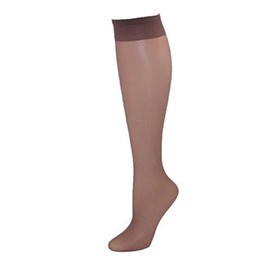 10 PAIRS Of Ladies POP SOCKS KNEE HIGH Tights 15 Denier Comfort Top Shoe Size3-8 (Chiffon)