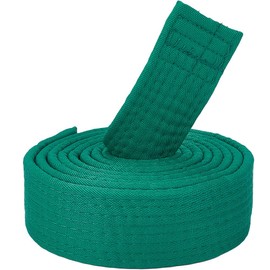 CREATCABIN Green Jiu Jitsu Belt Polyester Martial Arts Belt Judo Jiu-Jitsu TKD Aikido Uniform Rank Belt Long Soft Universal Fit Belts Taekwondo for Men Women Sports Training Equipment 7.22ft