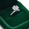 Oirlv Dark Green Velvet Ring Box Luxury Ring Box Flip