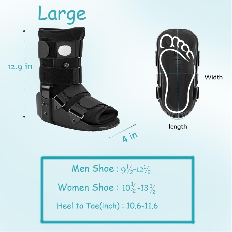 Medibot Advanced Walking Boot for Ankle Injuries & Fractures Adjustable
