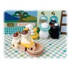Decole ZCB-86140 Rubbing Cat, Brown White, Approx. 1.0 x 1.1