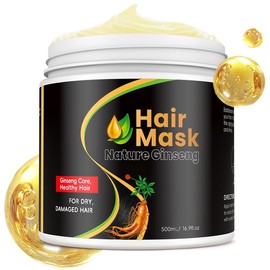MEIDU Collagen Hair Mask,Treatment Deep  Conditioning Coconut Oil Hair Mask,Ginseng Nourishing,Shine Boosting  ,for All Hair Haircare Conditioner - Specification: 500ml-Ginseng Hair Mask
