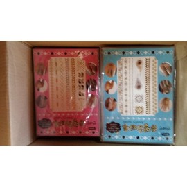 2000s Celebrity Jewelry Blue Tattoo Sticker 48ea