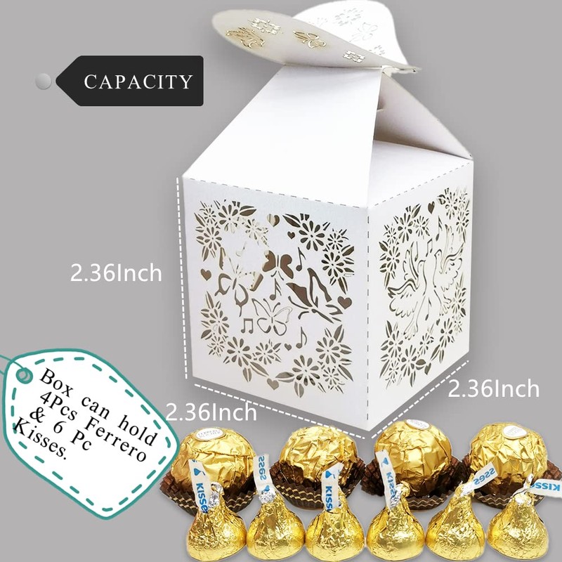 the love 46 Pcs Laser Cut Flowers and Butterflies Peacock