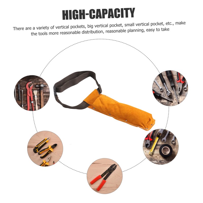 CIYODO Ergonomic Welding Rod Leather Holder Storage Box Tool Bag