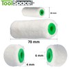ToolSpace 10 x Velour Paint Rollers, 7 cm, Paint Roller,
