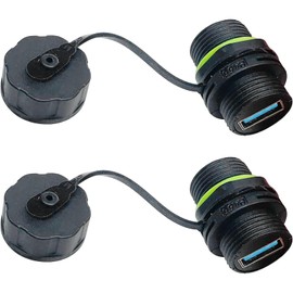 PENGLIN Pack of 2 Waterproof USB 3.0 Connector Female to Female, USB 3.0 Panel Mount Female, USB Through Female Adapter