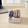 TOCCOOL Drawer-Style Battery Organizer Box, Plastic Storage Case for AA