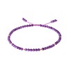 Jewboo Natural Amethyst Anklet Bracelet For Women Beach Foot Jewelry