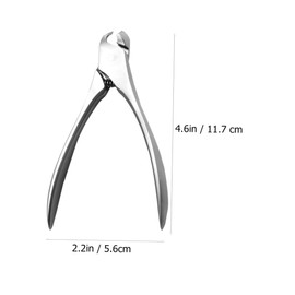 Baluue Professional Nail Clippers Soft Non-slip Handle Stainless Steel Toenail Fingernail Trimmer