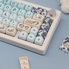 Cmokifuly MOA Shape Keycaps, Cute Cow Shape Custom Keycaps, 142