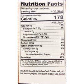 Bricktown Goods Cinnamon and Sugar Flavored Sunflower Seeds - Boldly Seasoned and Roasted In-Shell Sunflower Seeds - 8 oz Total