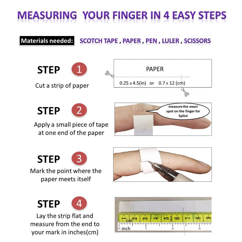 Soft Home 3 Pack Oval Finger Splints Waterproof Finger Splint