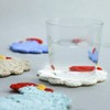 WAIT FLY Handmade Crochet Coasters Cute Drink Coaster Set for