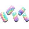 GLAMERMAID Tie Dye Press on Nails Medium Square, Ombre Light