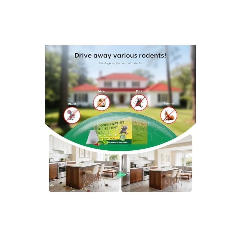 36-Pack Natural Peppermint Mouse Repellent Pouches
