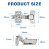 LALAGO Set of 8 Hinges, Corner Stop with Soft Close,