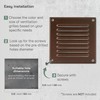 Vent Systems 5 x 5 Inch (Duct Opening Size) Brown