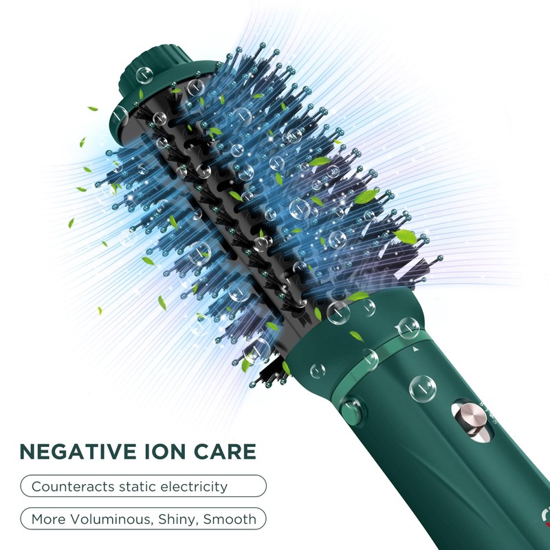IG INGLAM Hair Dryer Brush, 4-in-1 Detachable Blow Dryer Brush,