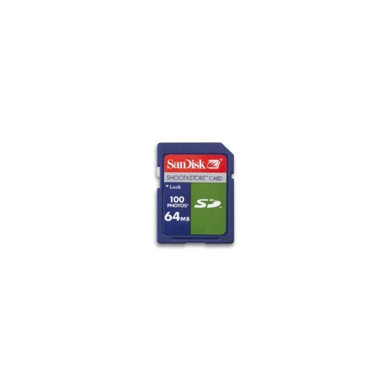 SanDisk Shoot & Store 64MB SD Memory Card.