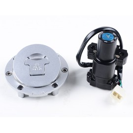 AMOPA Set Ignition Switch Seat Lock Key Fuel Gas Tank Cap Compatible for Honda 2004-2007 CBR 1000RR 2003-2006 600RR