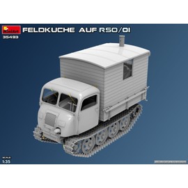 Mini Art 35493 1:35 German Field Kitchen on RSO/01 - Faithful Replica, Model Building, Plastic Kit, Crafts, Hobby, Gluing, Model Kit, Assembly, Unpainted