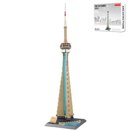 LQPFBSM CN Tower-Toronto Building Blocks Sets for Adults World Famous Landmark Architecture Model Building Kits Toys Gift for Kids 400+Pieces