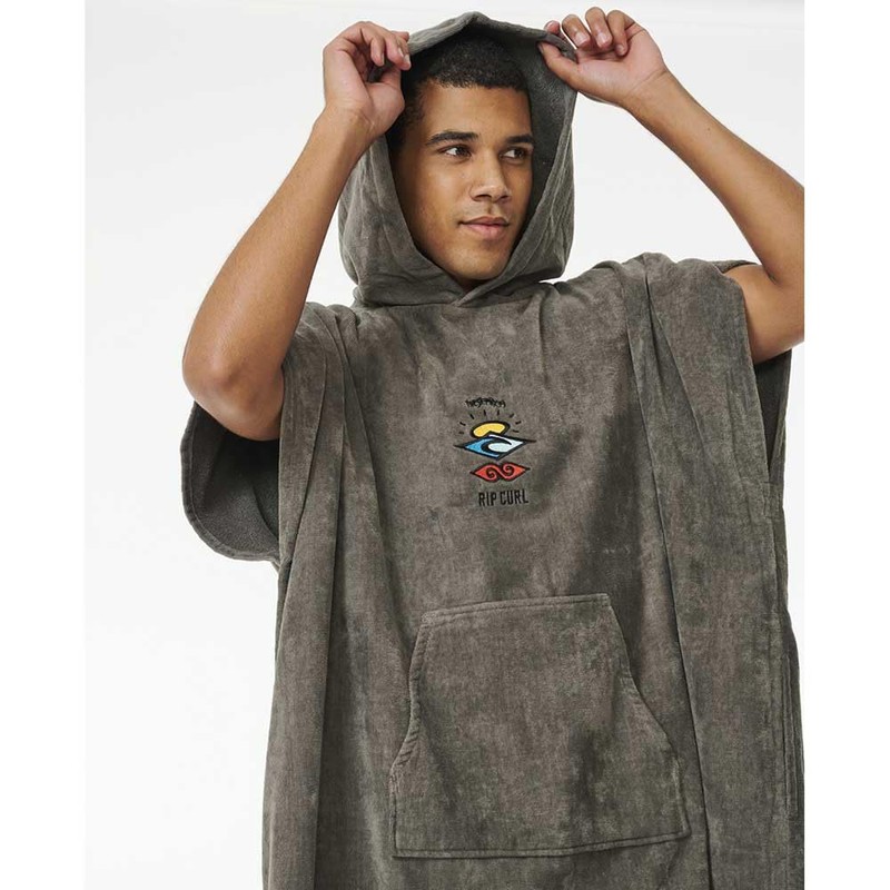 Rip Curl Men's Logo Hooded Towel Changing Robe/Poncho 00GMTO -