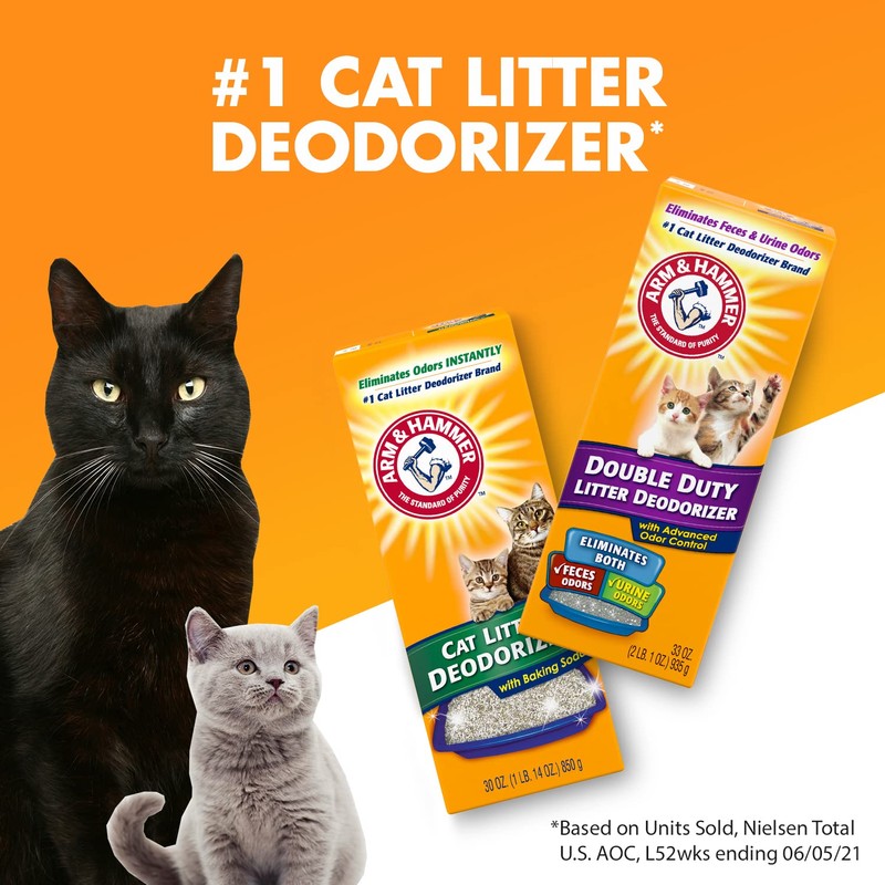 ARM & HAMMER Cat Litter Deodorizer Double Duty, 20 oz,