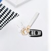 OHKYOOT Microfiber Leather Wristlet Keychain,Wrist Keychain Car Key Chain with