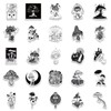 50 PCS Goth Style Mushroom Stickers Pack Gothic Stickers Aesthetic