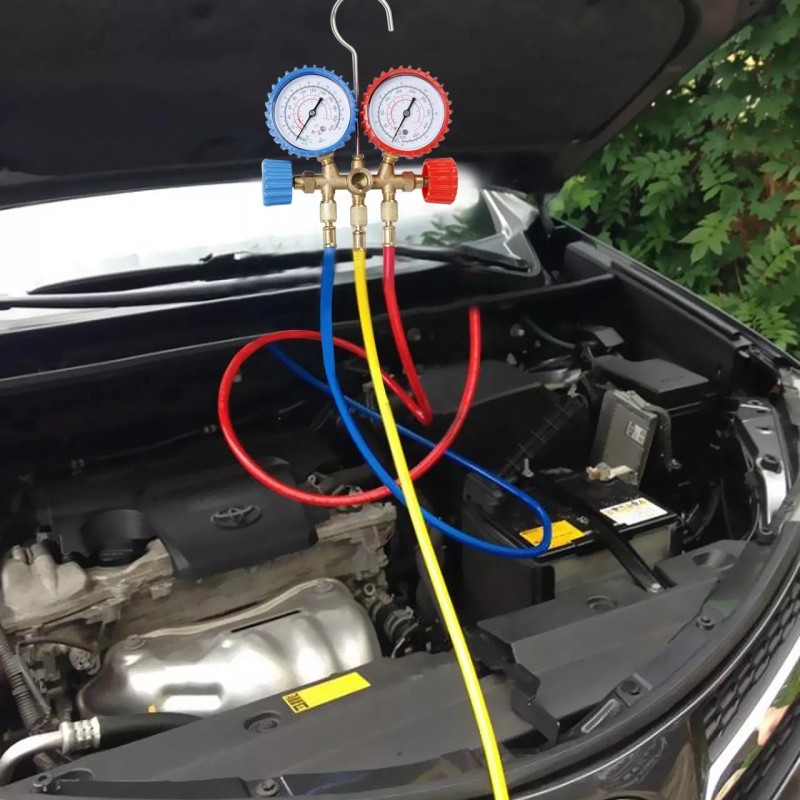 CarBole A/C Diagnostic Manifold Gauge Set Charging Hose