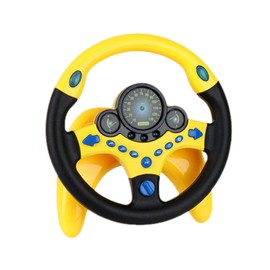 Children Steering Wheel Toy Simulation Driving Car Education Toy 360 Degree Rotating Detachable for Ages 3 Up Toddlers Type 1