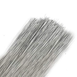 200 Stems Silver Rose Galvanised Stub Wire Florist - 7" Choose 26 28 30 32 swg (7" - 32 Gauge - Silver)