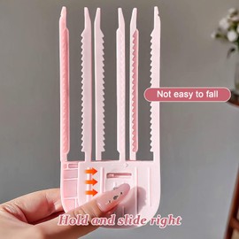 Cxqbsmy Hair Clips for Styling Sectioning, DIY Hair Styling Tools Spiral Curlers, No Crease Duck Billed Clips for Styling, Cutting, Sectioning Salon Hair, Volume Hair Root Clips Hair Rollers