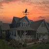 Stainless Steel Weather Vane Durable Retro Farm Scene Garden Stake
