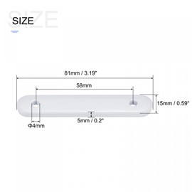 sourcing map Curtain Weights (40g), Drapery Iron Weight for Bathroom Home Curtains Tablecloth Flags, White, 10Pcs