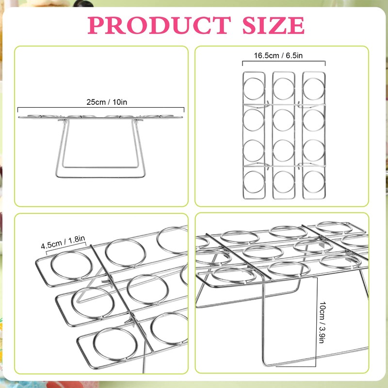 Cupcake Cones Baking Rack Stainless Steel Ice Cream Cone Cupcakes