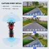 VSYSTO Motorcycle Dash Cam Front & Rear 1080P Cameras with