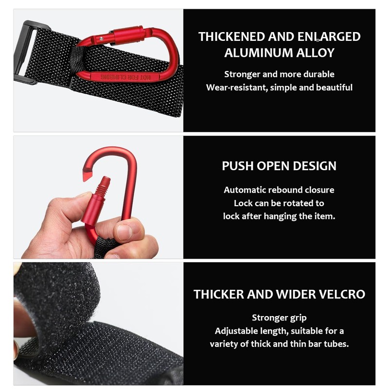 KVAEY 2 Pack Multipurpose Hook for Hanging Helmet, Goggle, Headsets,