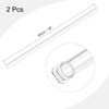 MECCANIXITY Acrylic Pipe Clear Rigid Round Tube 14mm(9/16") ID 18mm(0.7")