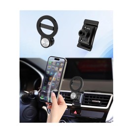 Lxkyanteu Car Phone Holder for Mitsubishi Eclipse Cross 2018-2026 Auto Accessories, Cell Phone Mount Compatible with MagSafe, 360° Rotation, Hands Free Not Affect Air Vent