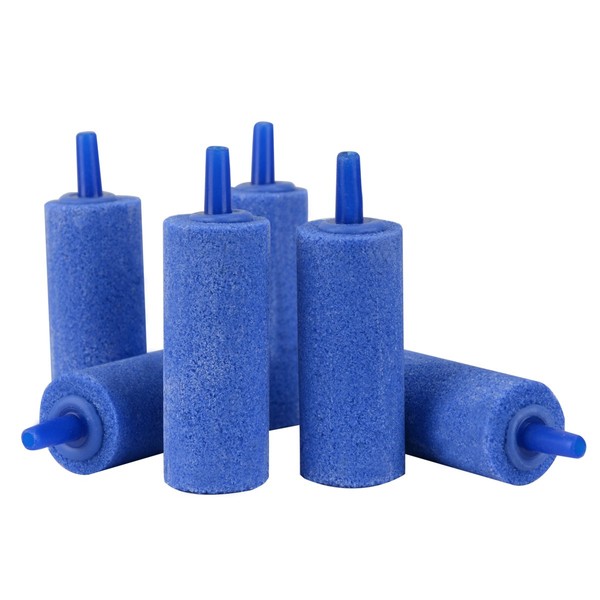 Pawfly 2 Inch Air Stones Cylinder 6 PCS Bubble Diffuser