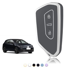 TOOMUME Key Cover, Car Key Case Suitable for VW Volkswagen Golf 8 MK8 Cupra Born Formentor Seat Leon MK4 Ateca Tarraco Skoda Octavia 8, Key Cover Protection Key Housing - Smart Key