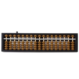 Compact Size, One-Touch Abacus, 17 Digits, 4 Balls, Portable, Math, Calculation, School, Classroom, Office, First Abacus, For Beginners