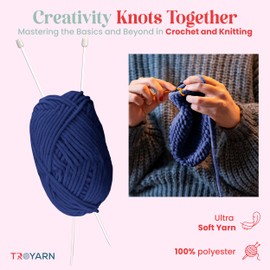 Velvet Yarn for Crocheting - Chenille Yarn, 100g (132 Yards) Amigurumi Yarn, Fluffy Yarn, Plush Yarn, Baby Blanket Yarn for Crocheting, Size 6