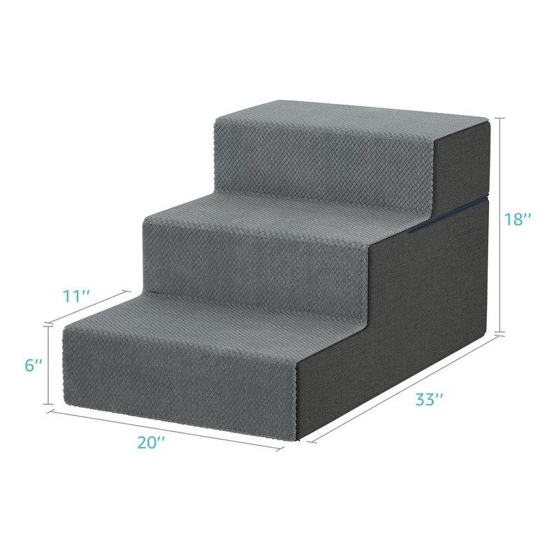 YENING Large Dog Stairs for High Beds - Extra Wide