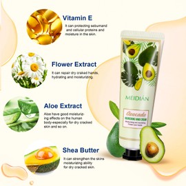 Hand Cream Set Gift for Women, 20 Pieces Hand Cream Mini Foot Cream, Gift Set for Women Men, Dry Cracked Hands Feet, Care Cream for Birthday, Mother's Day, Christmas